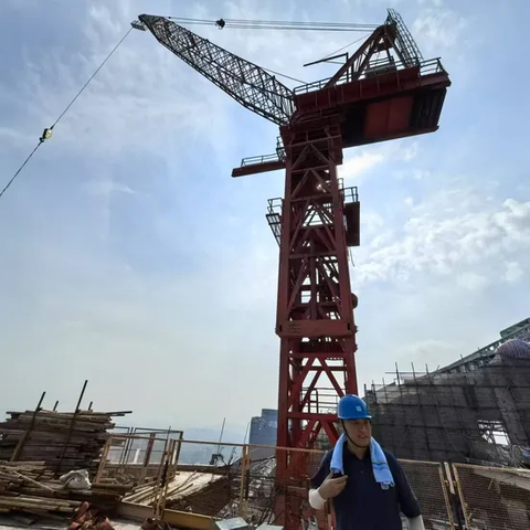 Flat Top Topless Top-Notch Construction Tower Machinery Tower Crane with Max Arm Length 50m