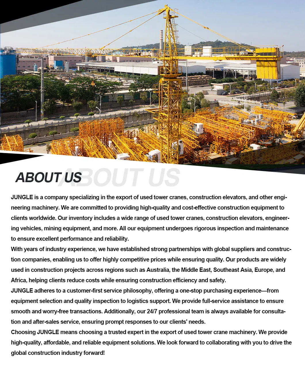 Electric Drive System Second-Hand Tower Crane Zoomlion R335-20 with Low Energy Consumption