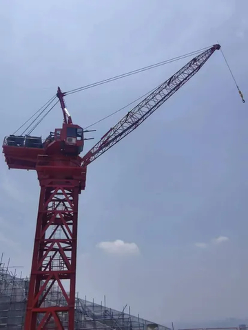 Construction Tower Crane Machinery Topless 56 Meters Arm Length Crane Price