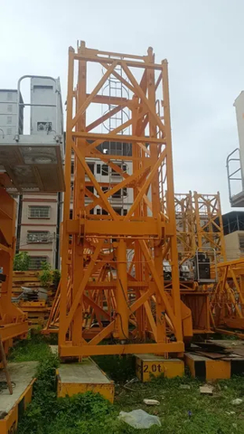 up to 80 Tons High Load Capacity Zoomlion 6513-81 Used Tower Cranes with Long Arm