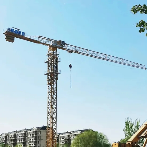 8-Ton Lightweight Flat Top Yongmao Construction Project Tower Crane by Cranetech