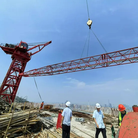 Flat Top Topless Top-Notch Construction Tower Machinery Tower Crane with Max Arm Length 50m